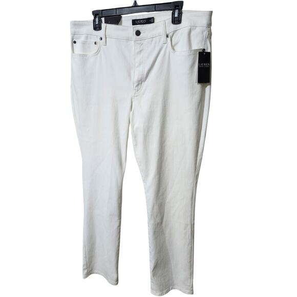 Lauren Ralph Lauren Mid-Rise Straight Leg Super Stretch Premier Jeans Size 16 - Picture 5 of 8
